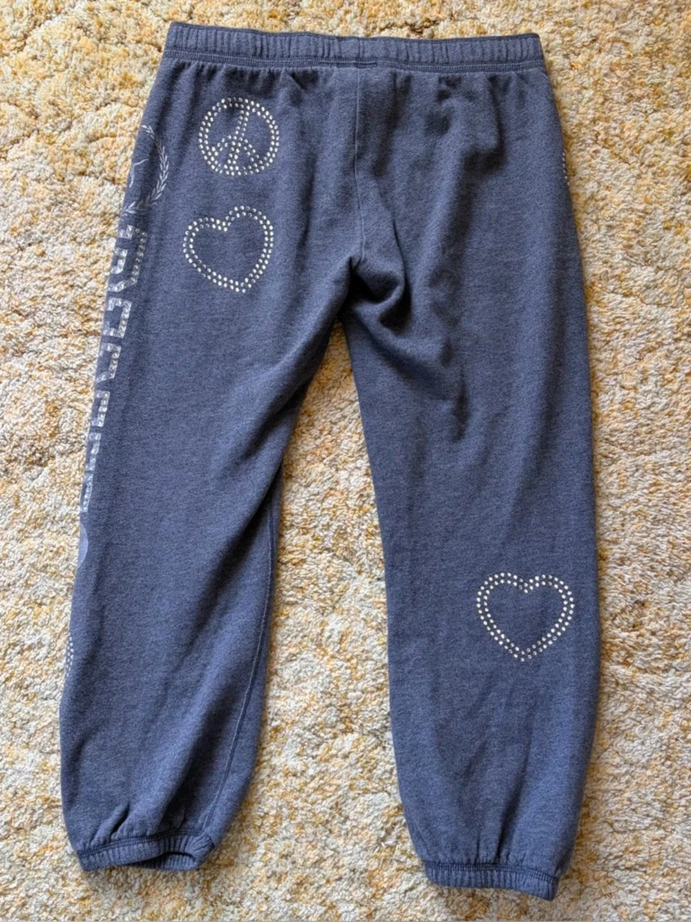 VS Pink Rhinestone Sweatpants - Picture 2 of 5